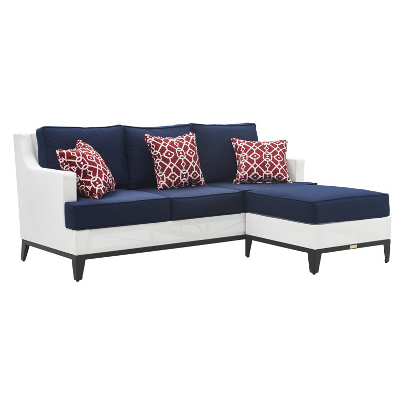 Canapé modulaire d'extérieur en filet avec coussins Tommy Hilfiger Hampton