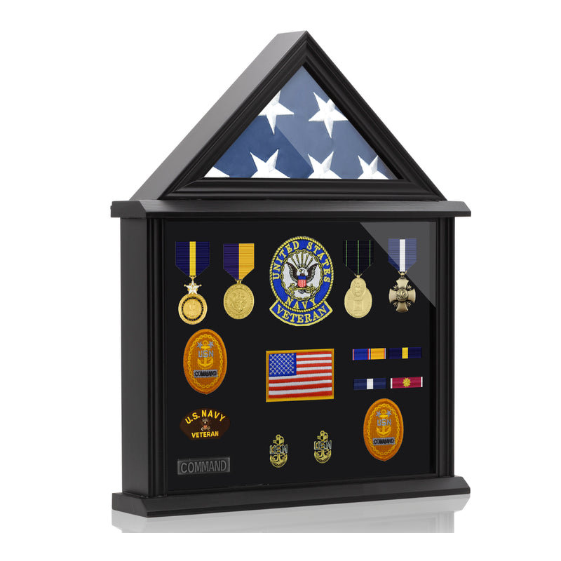 Solid Wood Display Case, 20.75" H x 16.5" W
