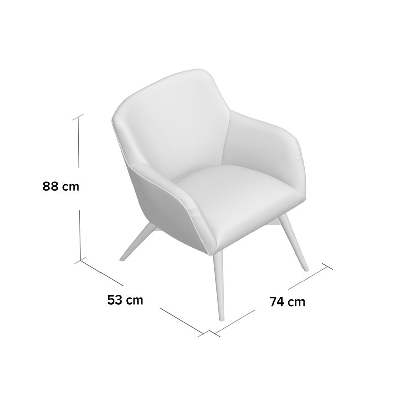 Pepi Upholstered Armchair, Red