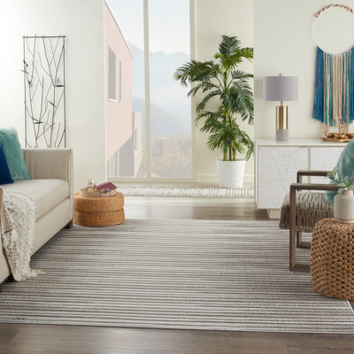 Tapis d'intérieur / extérieur gris Bessoir