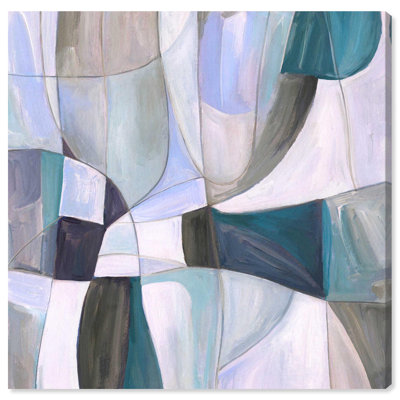 "Blue Reverie II", reproduction d'art sur toile par Art Remedy, tendue avec châssis, 12 x 12