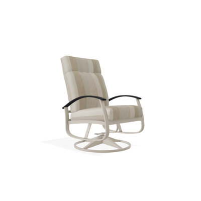 Chaise de patio pivotante avec coussins Askar
