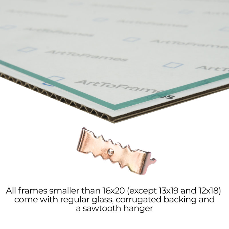 Wood Matte Picture Frame with Mat, Amber