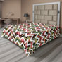 Rose pastel, vert sauge / chevron