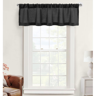Chesham  Linen Textured Curtain Valances for Windows Light Filtering  Rod Pocket Farmhouse Country Rustic Kitchen Valances for Bedroom Living Room Bathroom
