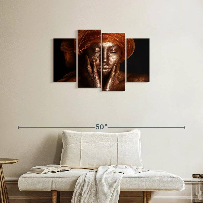 Beauté dorée Leisha, H 22 po x l 36 po