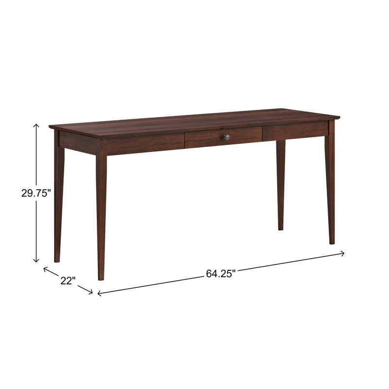 Grand bureau d'écriture Malani, Brown Mahogany