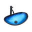 Lavabo de salle de bain vasque en verre trempé Artistic