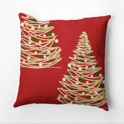 Christmas Tree Sqaure Pillow Cover & Inssert
