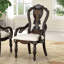 Chaise de salle à manger avec accoudoirs ornés de corbeaux 2 pièces Traditional Style