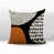 Orange brûlé / noir / blanc cassé