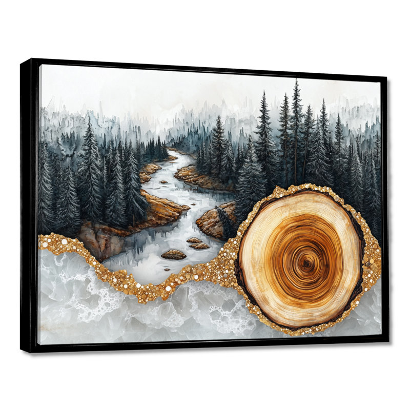 Giedrutis - Landscapes Canvas Art Print, H 12 po x l 20 po, Avec cadre, Noir