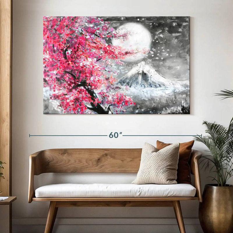 Harnek paysage enneigé Sakura, H 34 po x l 51 po