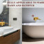 Robinet mural à poignée simple pour lavabo de salle de bain ou baignoire, or brossé, tout en métal, corrosion rouillée, cartouche, bec d'aérateur à bulles, configuration, filetage Npt 1/2, fixation à économie d'eau 1,8 GPM