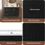 Meuble-lavabo mural 36 po, armoire de rangement flottante avec 2 tiroirs, lavabo simple en céramique 3 trous, armoire moderne avec tablette réglable-677078426