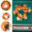 Halloween maple leaf decorated wreath