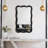 35.4'' H Modern Black Wavy Decorative Wall Mirror