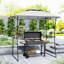 Pavillon de jardin 8 pi x 5 pi, pavillon de jardin à deux niveaux, gris clair-109557864