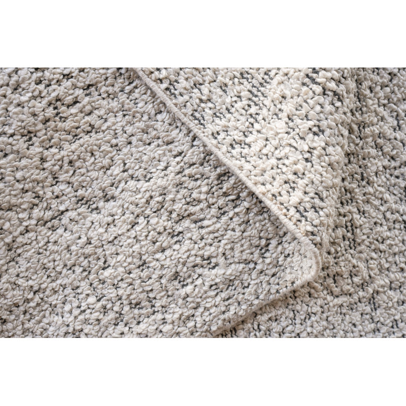 Morello Hand Made Area Rug in Ivory/Dark Gray, Rectangle 12' x 15'