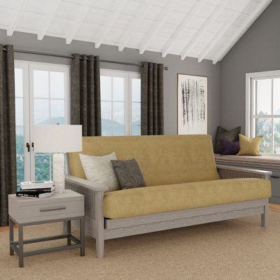 Housse pour futon à coussins carrés Leupp