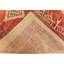 Tapis marocain en laine fait à la main beige / noir / orange Vintage 5 pi 8 po x 9 pi 10 po Vintage