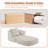 Oversized Upholstered Convertible Accent Barrel Chair-1364856247