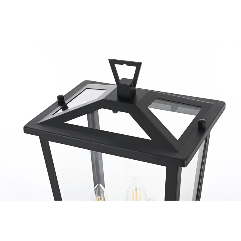 Jamila 9.45 Inch Outdoor Post Light in Black