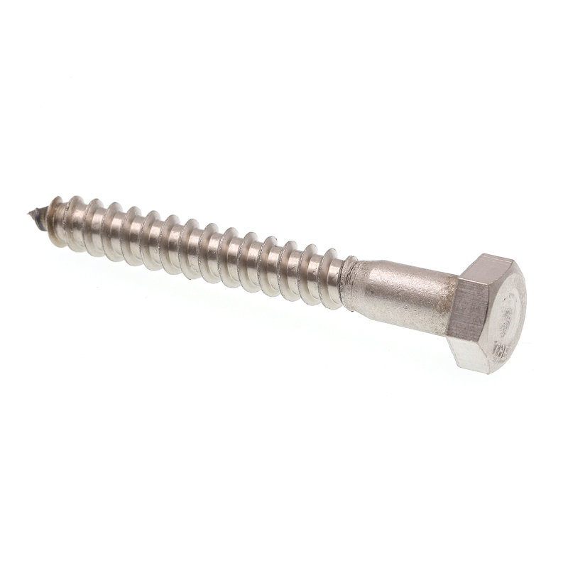 Prime-Line Hex Lag Screws, Stainless Steel, 4.3" H x 3.5" W x 1.05" D