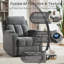 3-Position Adjustable Manual Recliner with Cup Holders-921754426