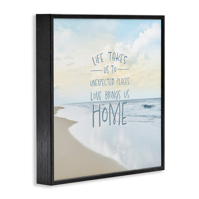 «Love Brings Us Home Inspiration», estampe numérique conçue par Natalie Carpentieri, H 12 po x l 12 po
