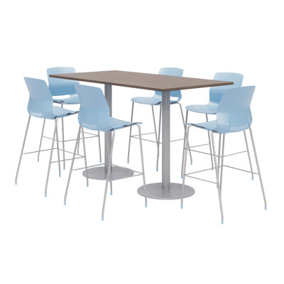 72" L Rectangular Breakroom Table and Chair Set
