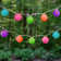 Rewis Electric String Lights with 10 Nylon Lanterns