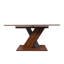 Table de salle à manger extensible 72,33 po x 33,95 po x 30,35 po, avec table de salle à manger en noyer, style L 72,33 po x l 33,95 po