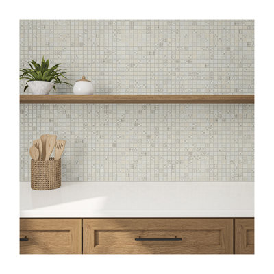 Carrelage mosaïque en verre 1 "X 1" Uptown Glass (20 pièces par carton) (21,00 pieds carrés par carton)