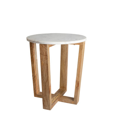 Table de bout en marbre véritable Langer