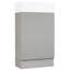 Grey 18.6" Bathroom Vanity Cabinet With Board And Ceramic Sink, Shelf System Combinable-464840007