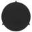 Black Round Solid Wood Coffee Table