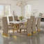 Chaise parsons en velours capitonné Mikler