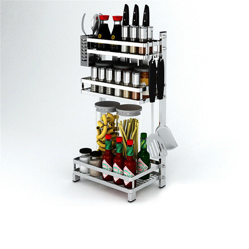 Freestanding Spice Rack, Sliver