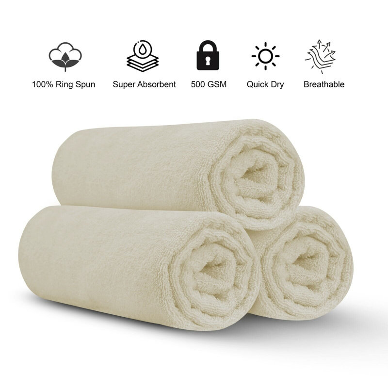 Fiorindo Jumbo Bath Sheet, Cream