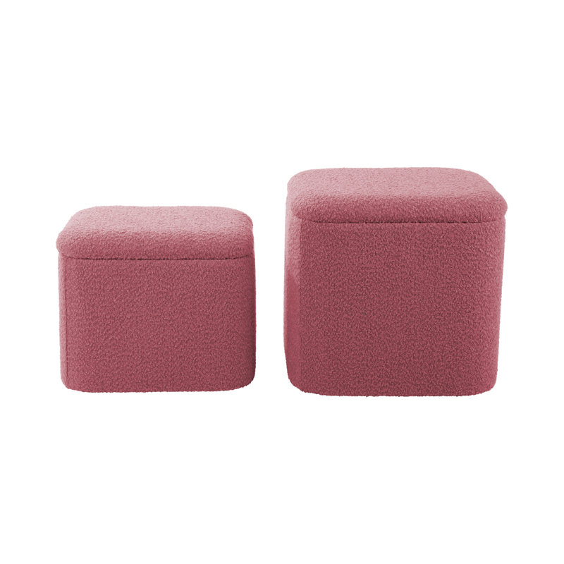 Ada 35 Wide Ottoman, Pink