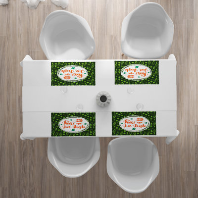 Polyester Floral Rectangle Placemat