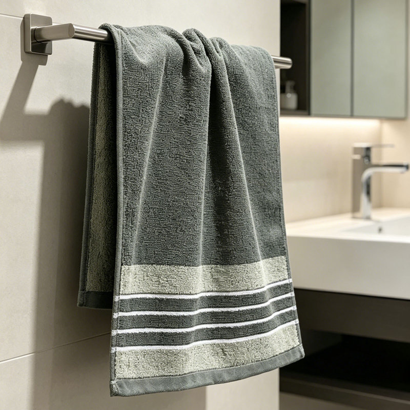 Soft Absorbent Quick Dry Face Towel, Lint Free Hand Towel And Facial Washcloth For Daily Home Use, 13.8x28.3in Green, Green