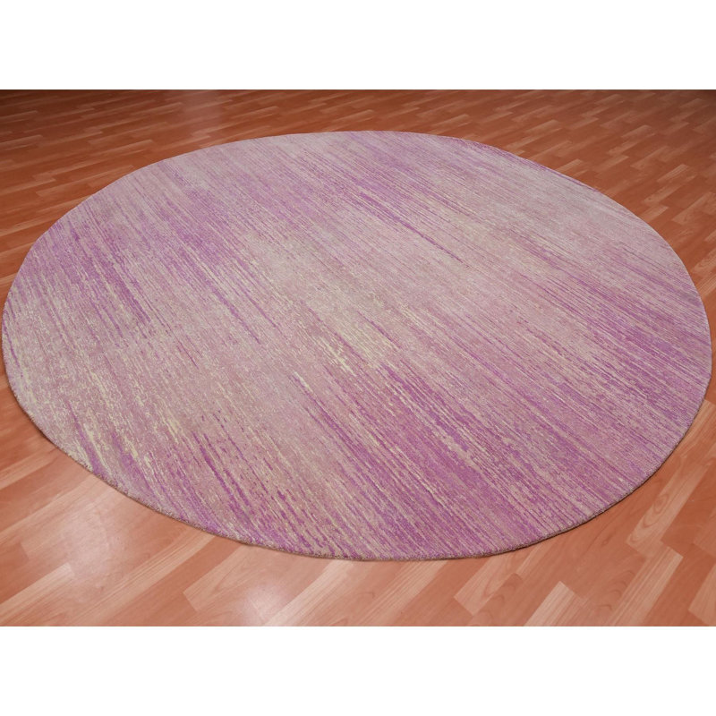 Tapis rose noué à la main 10 pi 2 po Kasius