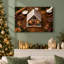 «Gingerbread House», art mural sur toile de Noël-777786587