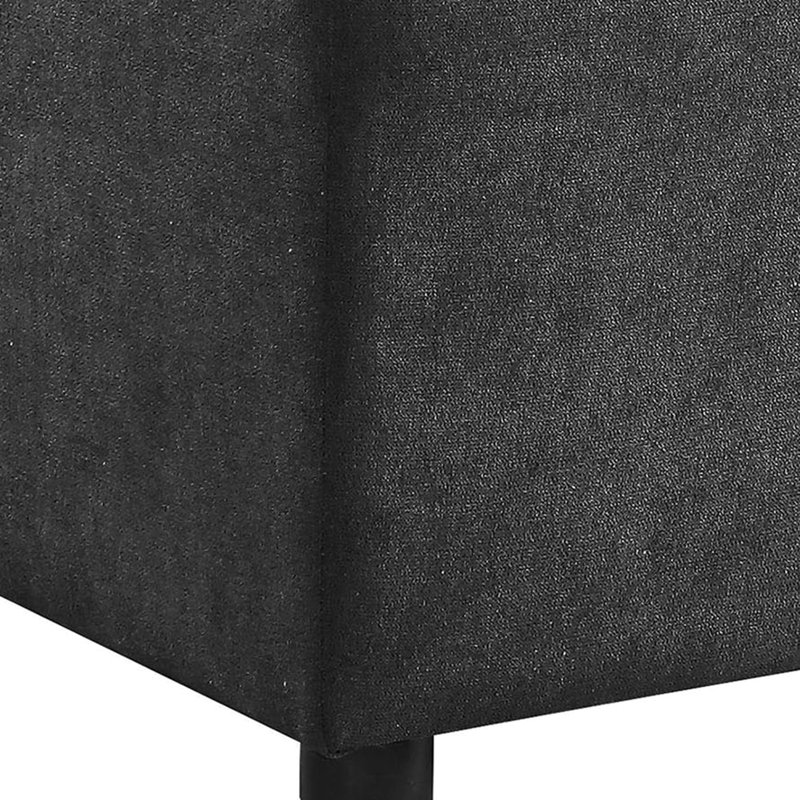 Rectangulaire en tissu d'ameublement gris - pour une ambiance de salon contemporaine et tendance