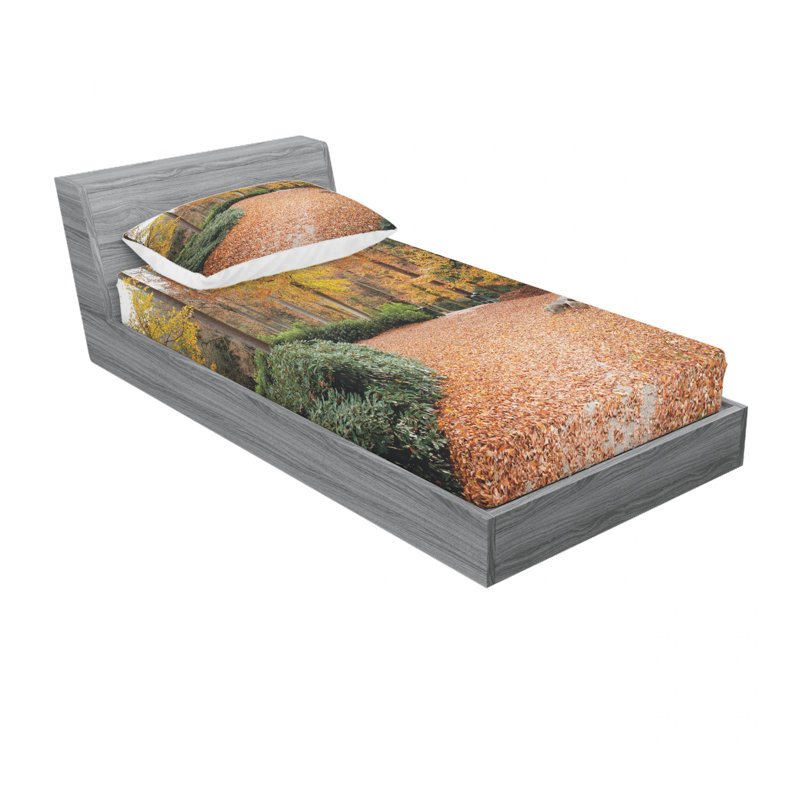 Ensemble de draps Autumn Forest, Ensemble de draps pour lit simple TG avec drap-hou