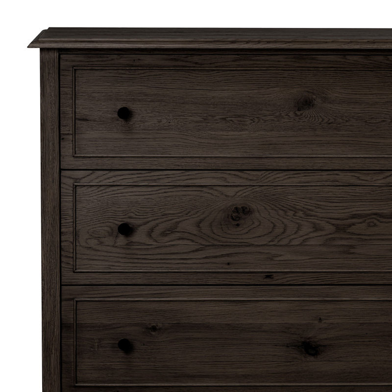 Maggie Tall Chest-Aged Smoked Oak, Smoked Black Oak