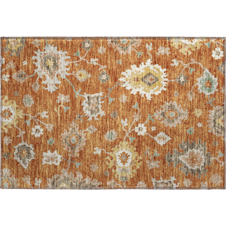 Premium Machine Washable Prisco Paprika Rug