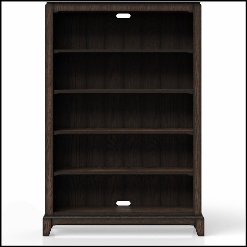 Traditional Chocolate Bookcase With Multiple Shelves For Elegant Storage And Display, Perfect For Home And Office Use.